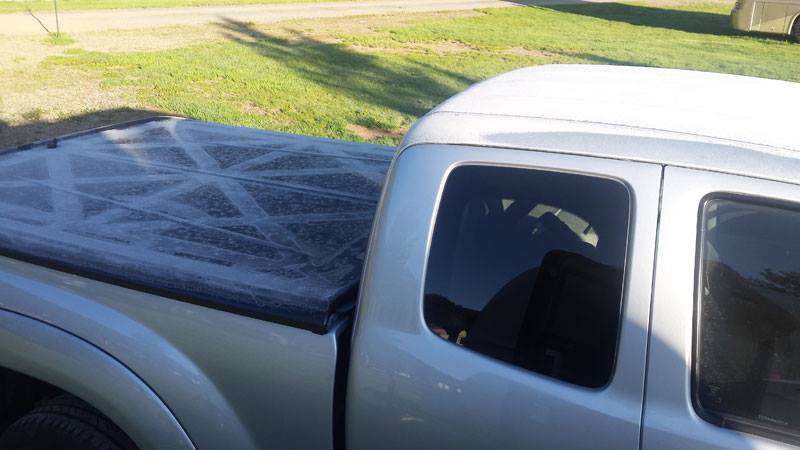 Frost on the truck when we got up this morning!