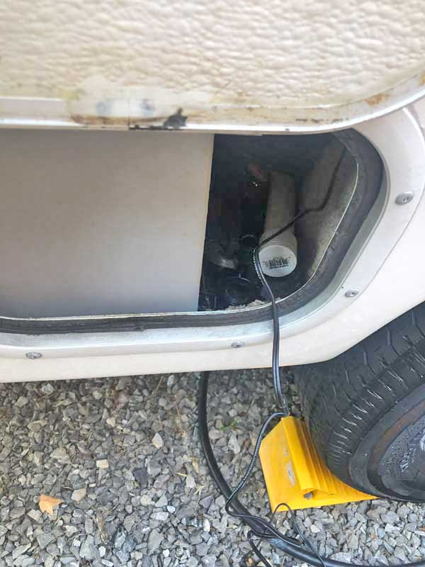 Rear view camera for small travel trailer