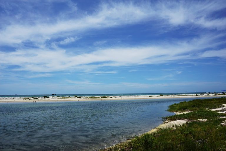 Undeveloped beaches at Fort De Soto