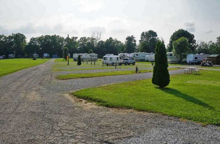 New Lisbon Campground in Indiana - we stayed here for $19